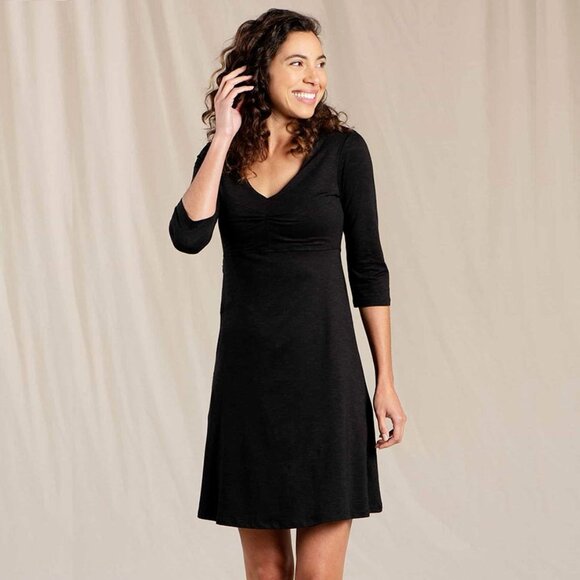Horny Toad (Toad & Co) Rosalinda Dress Charcoal Gray Small - Picture 1 of 7